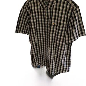 Carhartt Men's Black Plaid Shirt, size 2XL